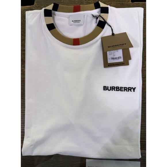Burberry Jayson White Cotton T-shirt (Oversized) 8078115 NWT $370 Size M - Picture 1 of 6